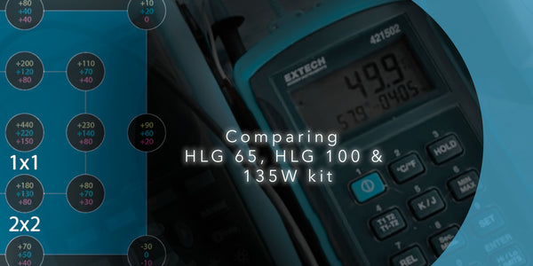 Comparing HLG 65, HLG 100 and 135W kit